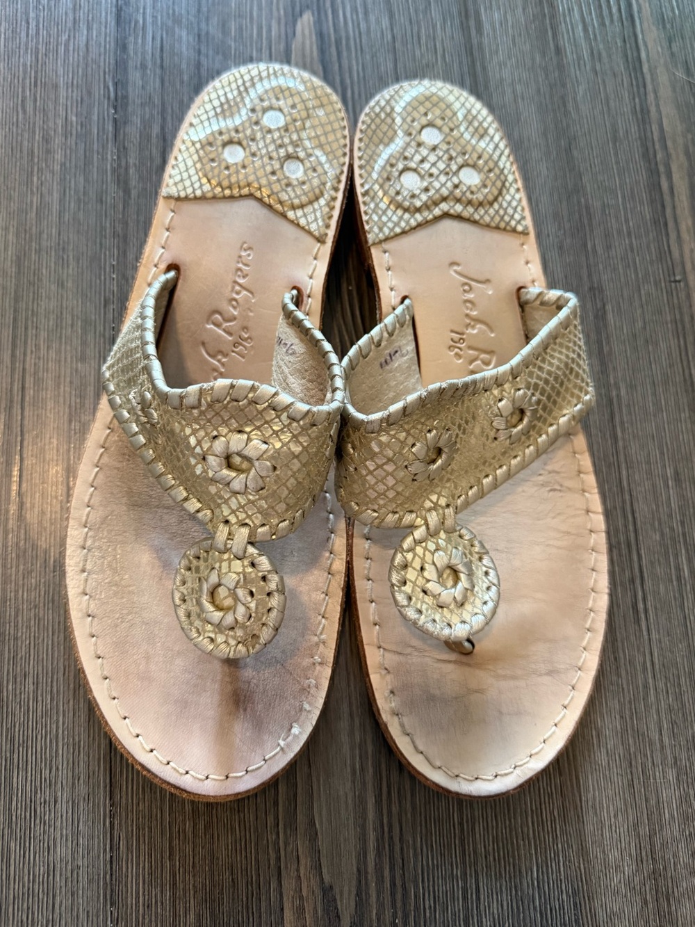 Jack Rogers Snakeskin Sandals